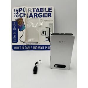 All In One Portable Charger And Wall Plug, 10000mAh/38.5Wh